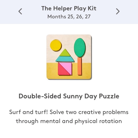 lovevery Other - Lovevery • double sided sunny day puzzle • the helper play kit
